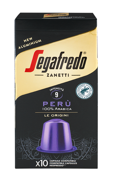 [SEG-NES-PERU] Segafredo Zanetti Peru - 10 Κάψουλες Αλουμινίου Nespresso 