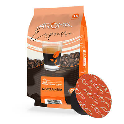 Aroma Light CaffèMiscela Nera compatibili Dolce Gusto 96 Capsule